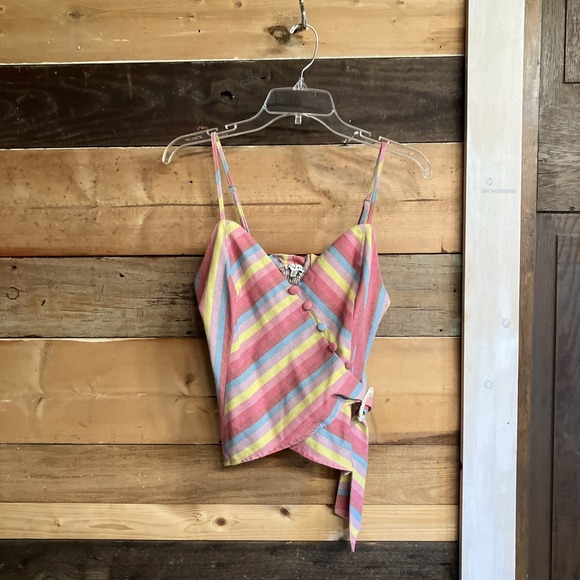 Y2K Rainbow Top Women's Crop Top - Picture 1 of 11
